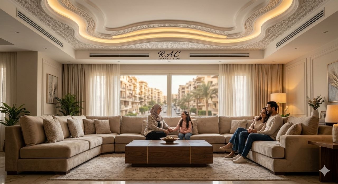 تكييف مركزي R.A.C داخل فيلا فاخرة