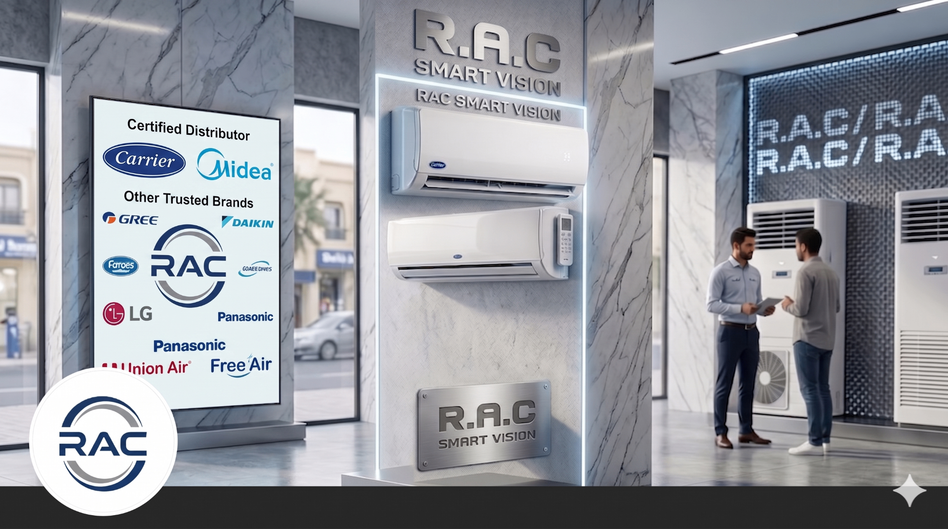 موزع معتمد Carrier و Midea في معرض R.A.C
